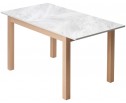 Стол TME-6931 MBH белый мрамор SWEDEN / MILKY WHITE