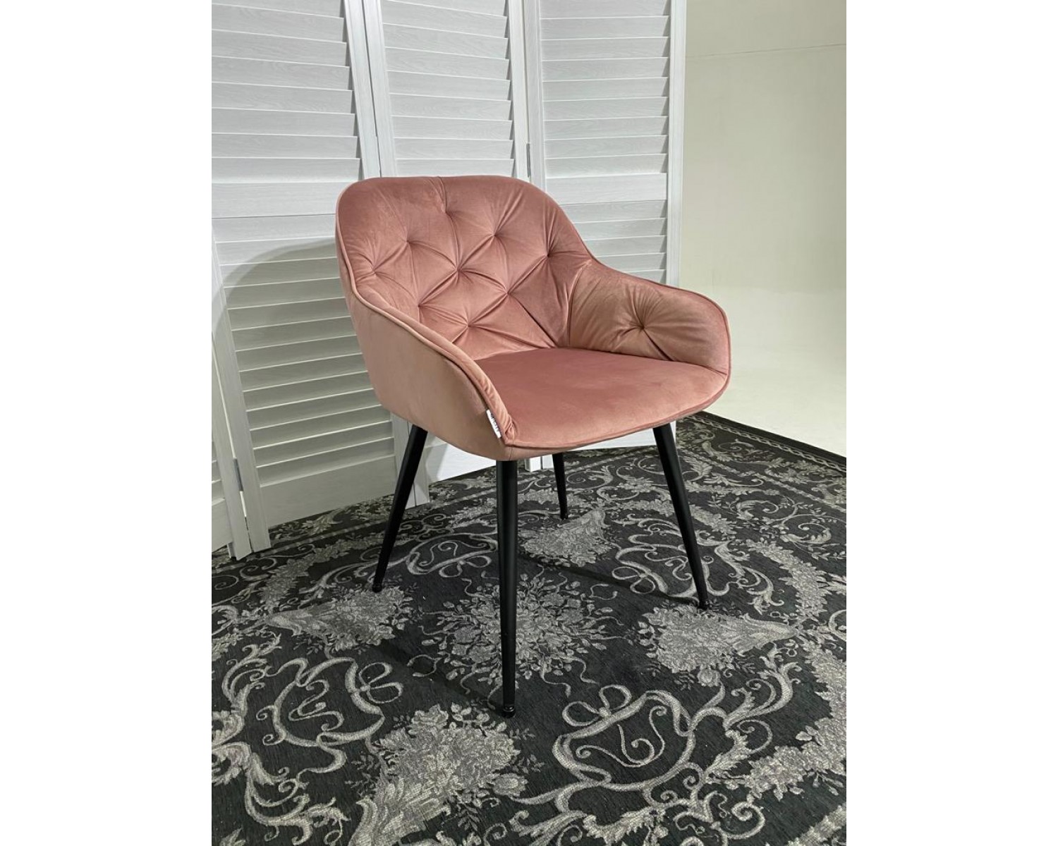 Стул BREEZE BLUVEL-52 PINK/ черный каркас, велюр