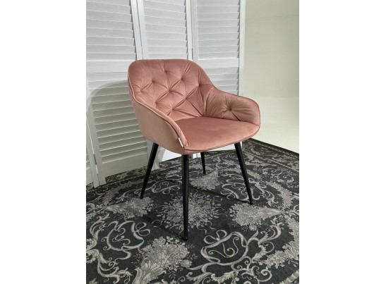 Стул BREEZE BLUVEL-52 PINK/ черный каркас, велюр 