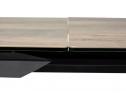 Стол CREMONA 160 KL-61 под дерево, итальянская керамика/ черный каркас 