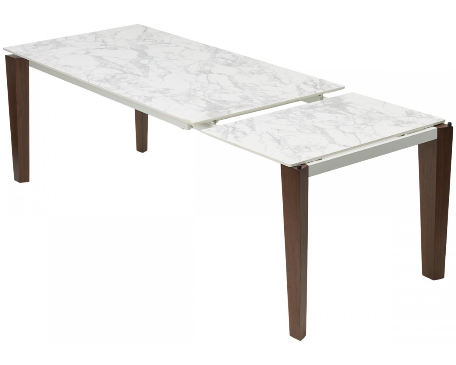Стол ESMIR 160 MATTE ARABESCATO SOLID CERAMIC/ орех, ®DISAUR
