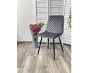 Стул DUKE BLUVEL-14 GREY, велюр / черный каркас 