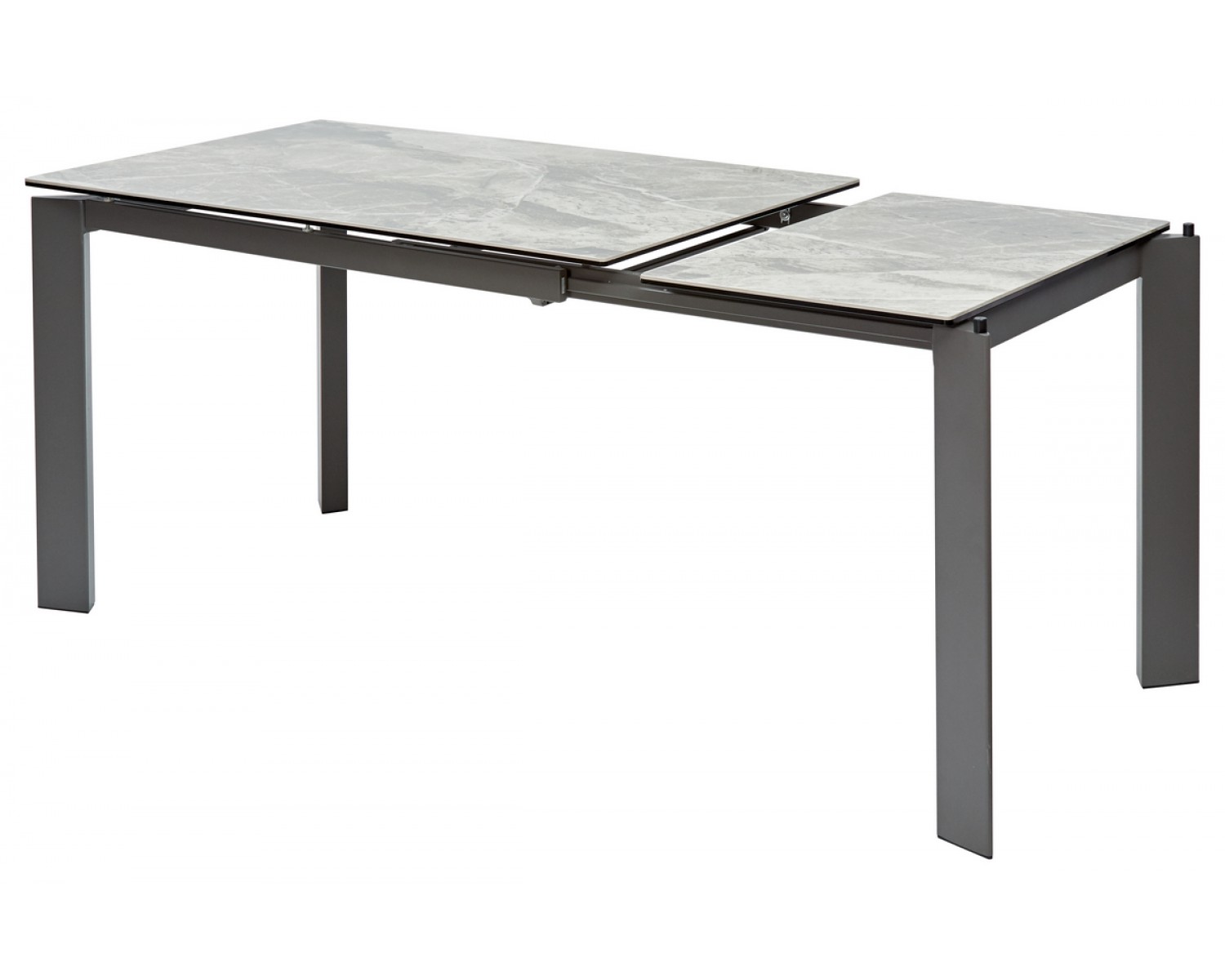 Стол CORNER 120 ITALIAN DARK GREY Серый мрамор глянцевый, керамика/ GREY1