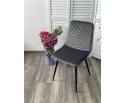 Стул DUKE BLUVEL-14 GREY, велюр / черный каркас 