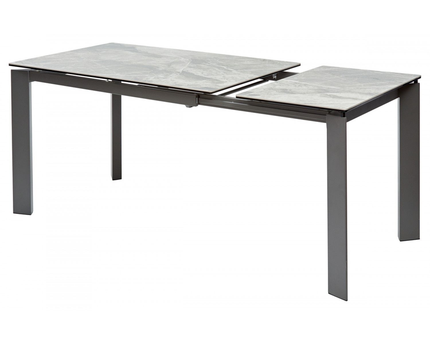 Стол CORNER 120 ITALIAN DARK GREY Серый мрамор глянцевый, керамика/ GREY1