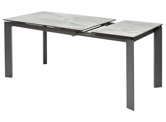 Стол CORNER 120 ITALIAN DARK GREY Серый мрамор глянцевый, керамика/ GREY1 