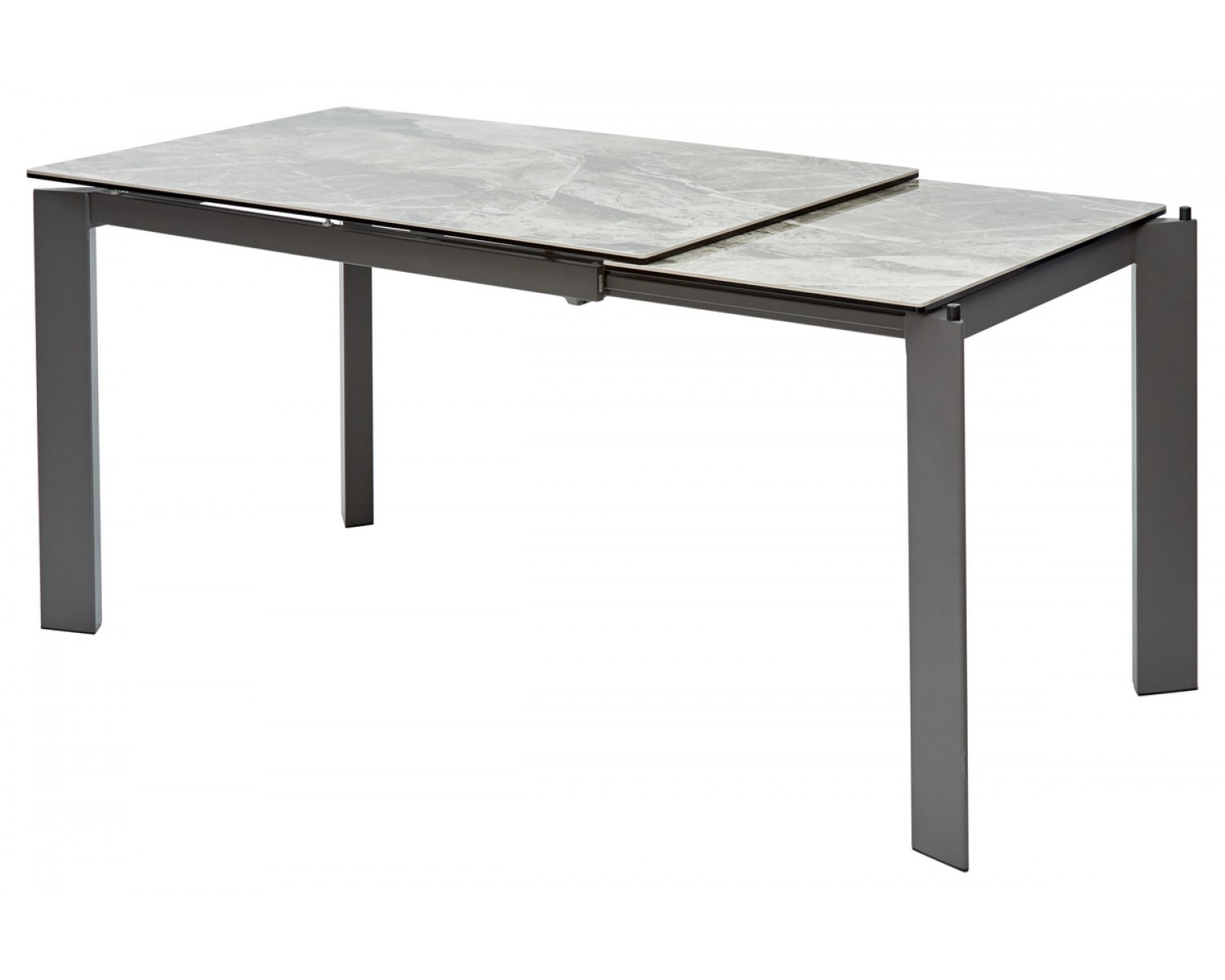 Стол CORNER 120 ITALIAN DARK GREY Серый мрамор глянцевый, керамика/ GREY1