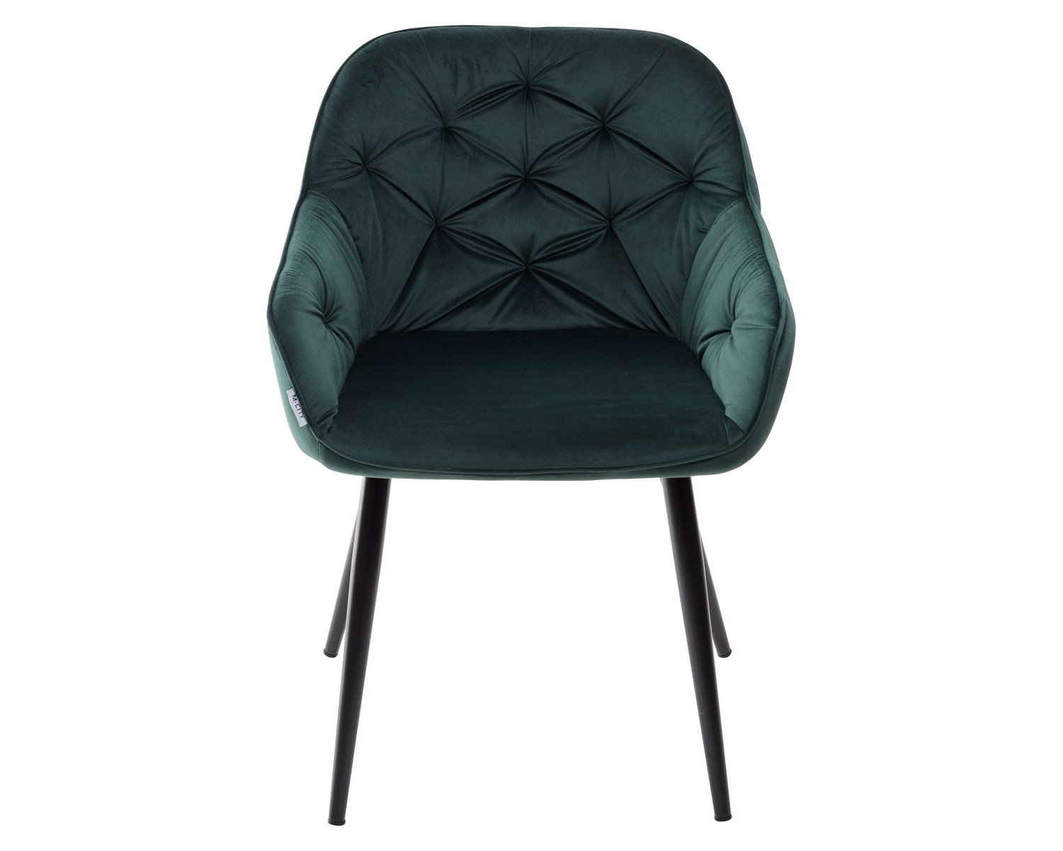 Стул BREEZE BLUVEL-78 GREEN, велюр / черный каркас, велюр