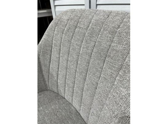 Стул BRANDY WZ2042-19 галечный серый фактурный велюр/ черный каркас 