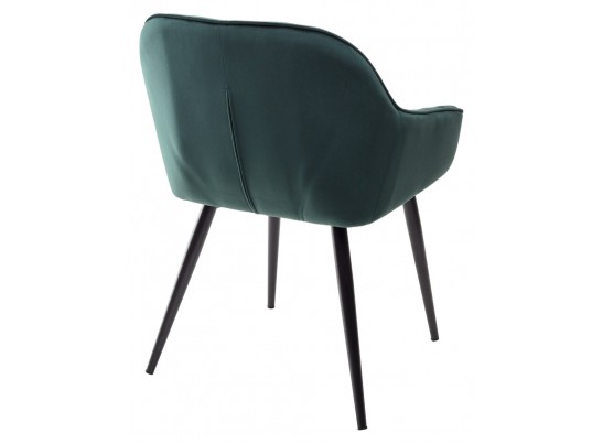 Стул BREEZE BLUVEL-78 GREEN, велюр / черный каркас, велюр 
