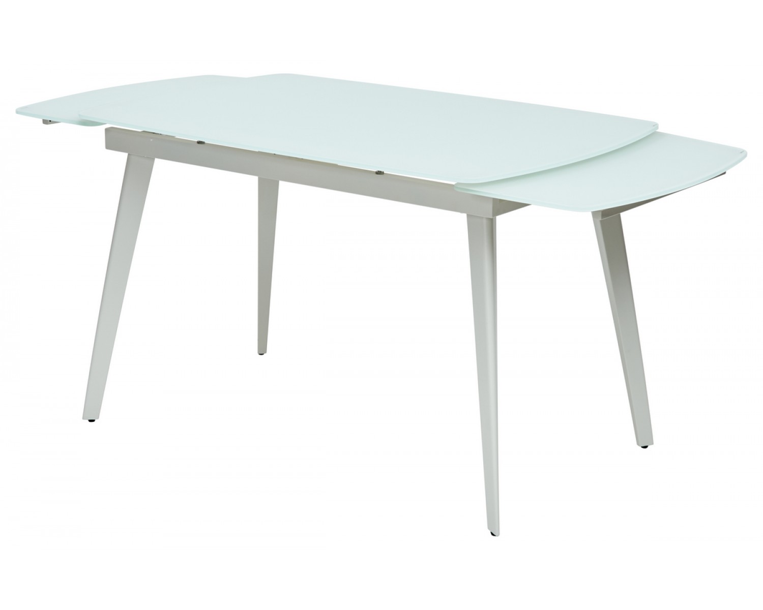 Стол ELIOT 120 FROSTED SUPER WHITE белое матовое стекло/ белый каркас