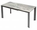 Стол CORNER 120 ITALIAN DARK GREY Серый мрамор глянцевый, керамика/ GREY1 