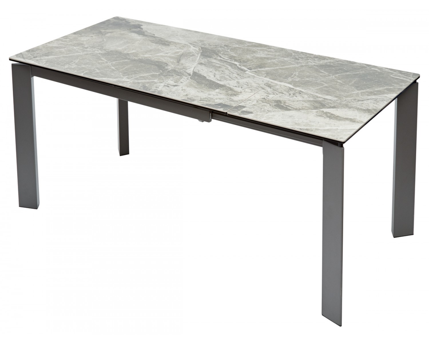 Стол CORNER 120 ITALIAN DARK GREY Серый мрамор глянцевый, керамика/ GREY1