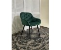 Стул BREEZE BLUVEL-78 GREEN, велюр / черный каркас, велюр 