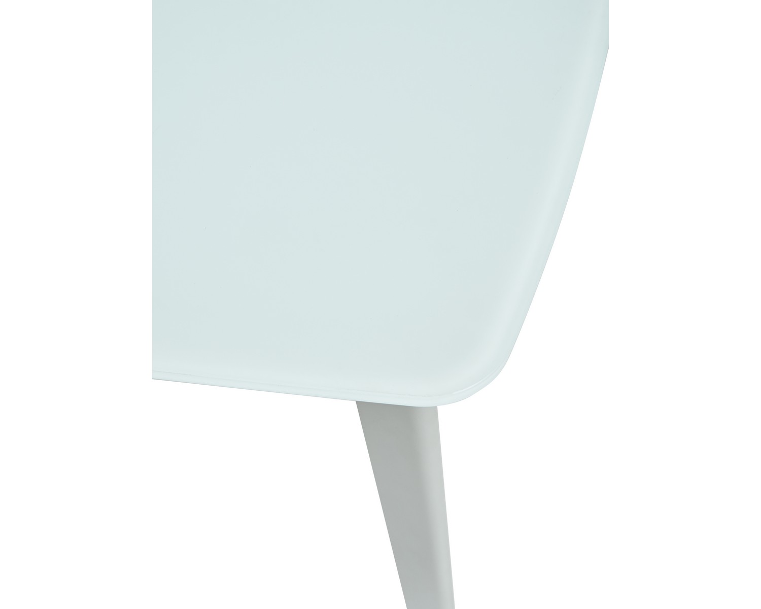 Стол ELIOT 120 FROSTED SUPER WHITE белое матовое стекло/ белый каркас