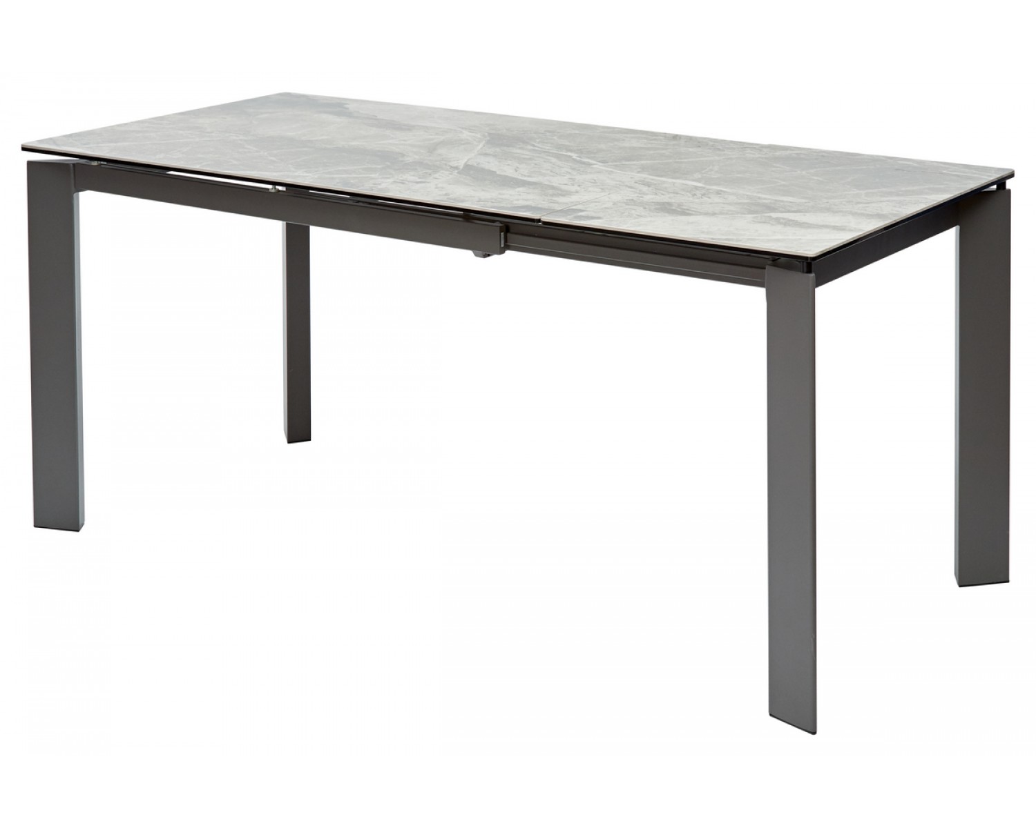 Стол CORNER 120 ITALIAN DARK GREY Серый мрамор глянцевый, керамика/ GREY1