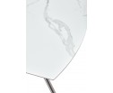 Стол BUSHES 120 WHITE/Stainless steel 