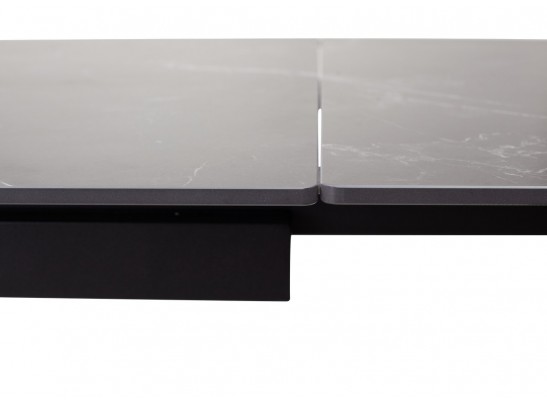Стол FORIO 160 MATT BLACK MARBLE SOLID CERAMIC / BLACK, ®DISAUR