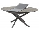 Стол TRENTO 120 KL-19 СЕРО-КОРИЧНЕВЫЙ КАМЕНЬ, итальянская керамика/ GREY1 серый каркас 