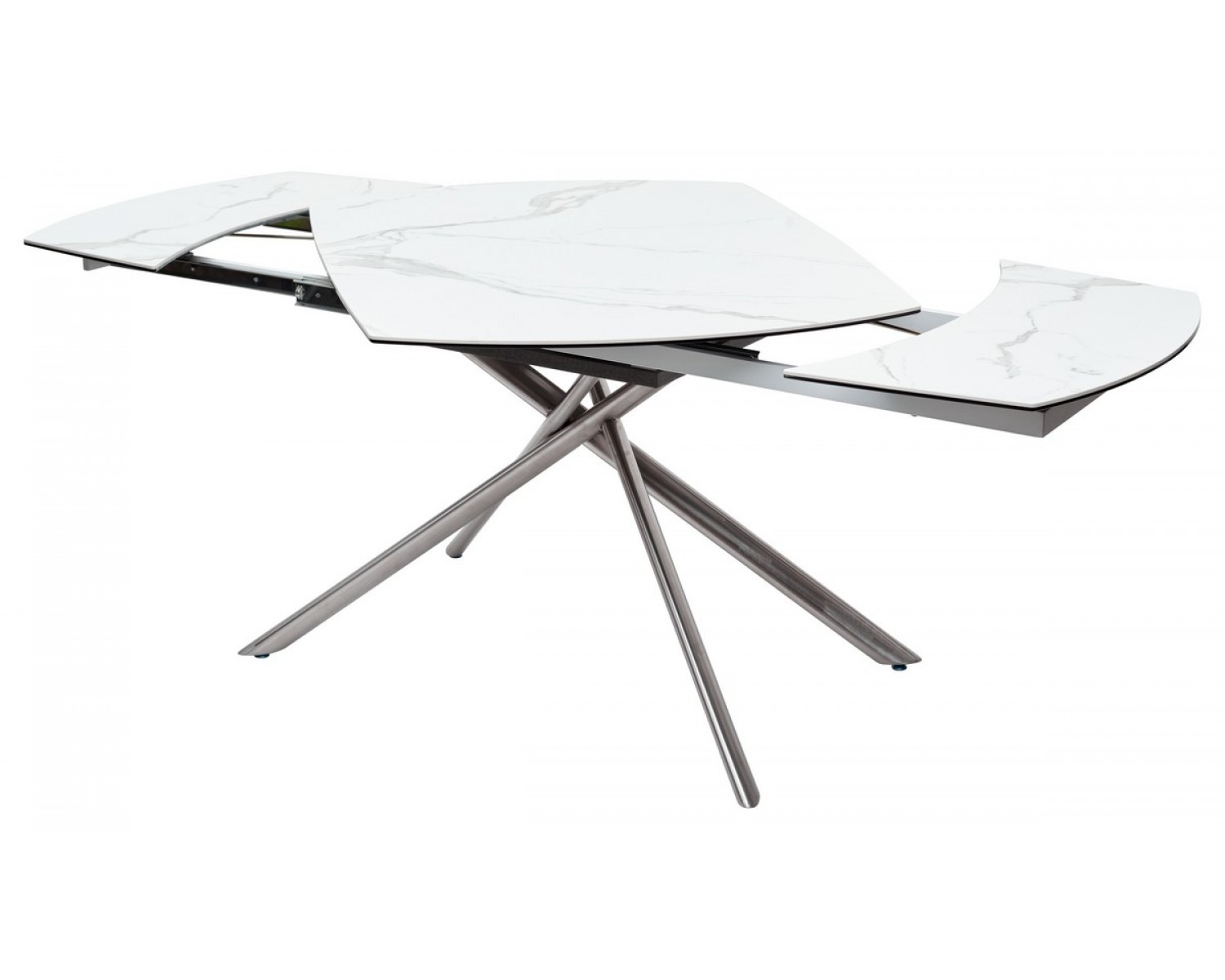 Стол BUSHES 120 WHITE/Stainless steel