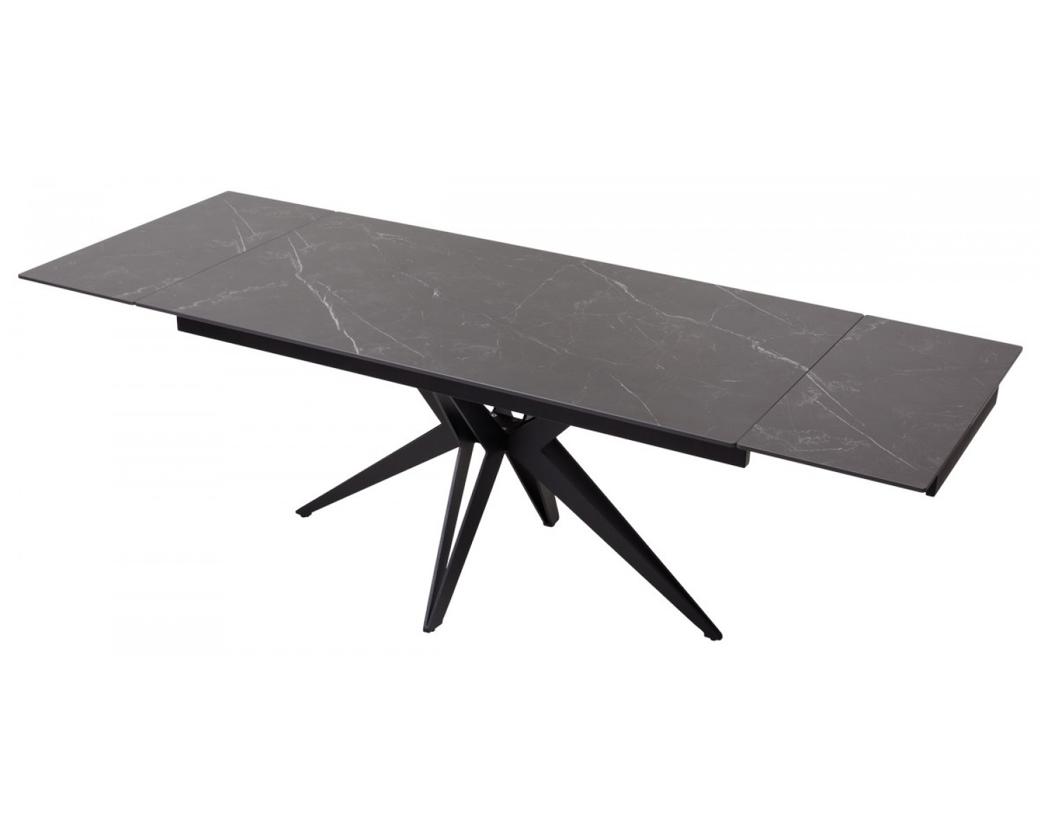 Стол FORIO 160 MATT BLACK MARBLE SOLID CERAMIC / BLACK, ®DISAUR