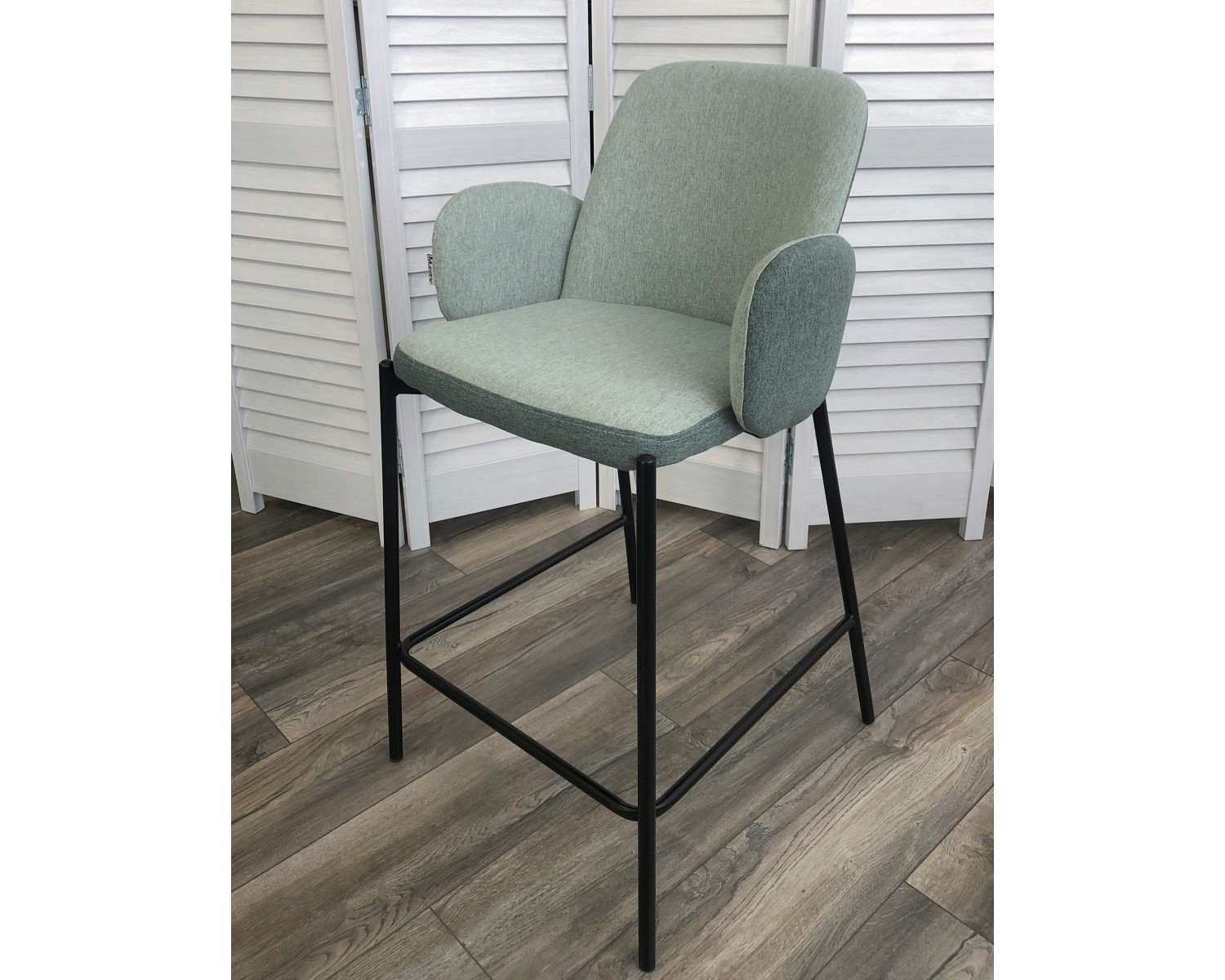 Полубарный стул NYX (H=65cm) VF113 светлая мята / VF115 серо-зеленый