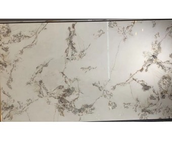Стол КОРНЕР (CORNER) 120 цвет ГОЛДЕН ЖАДЕ (GLOSS GOLDEN JADE SOLID CERAMIC) / БЕЛЫЙ, ®DISAUR