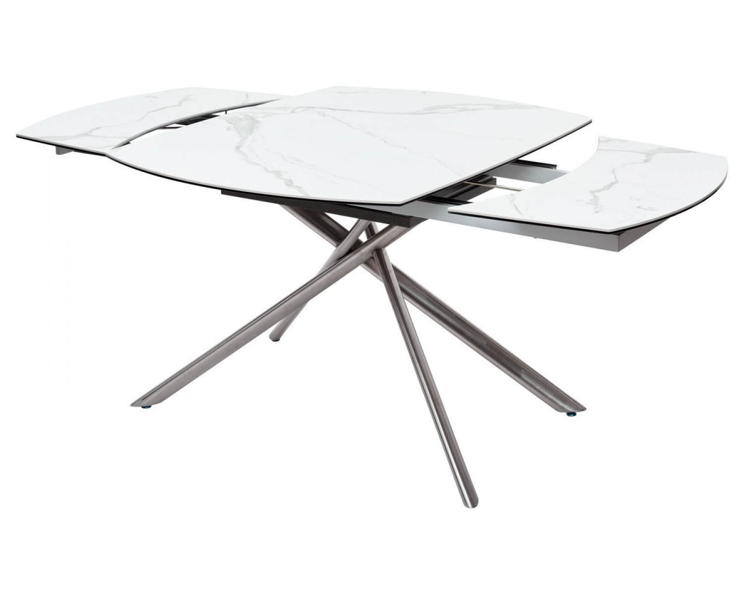 Стол BUSHES 120 WHITE/Stainless steel