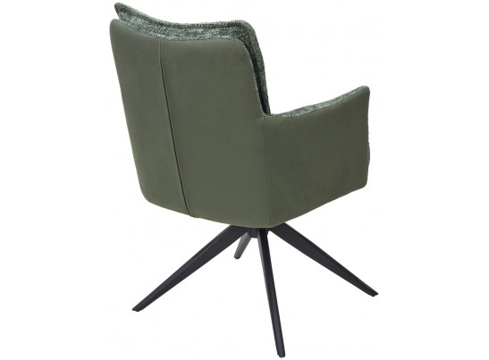 Стул JOSEF 360 град. поворот. HAGA-74 Зеленый, ткань / HJ002-18 Зеленый, PU / черный каркас, ®DISAUR