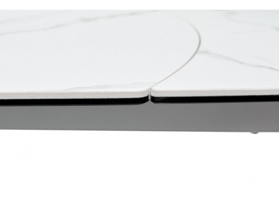 Стол BUSHES 120 WHITE/Stainless steel 