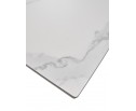 Стол ALEZIO 160 BIANCO TL-45 Белый мрамор матовый, испанская керамика/ черный каркас, ®DISAUR