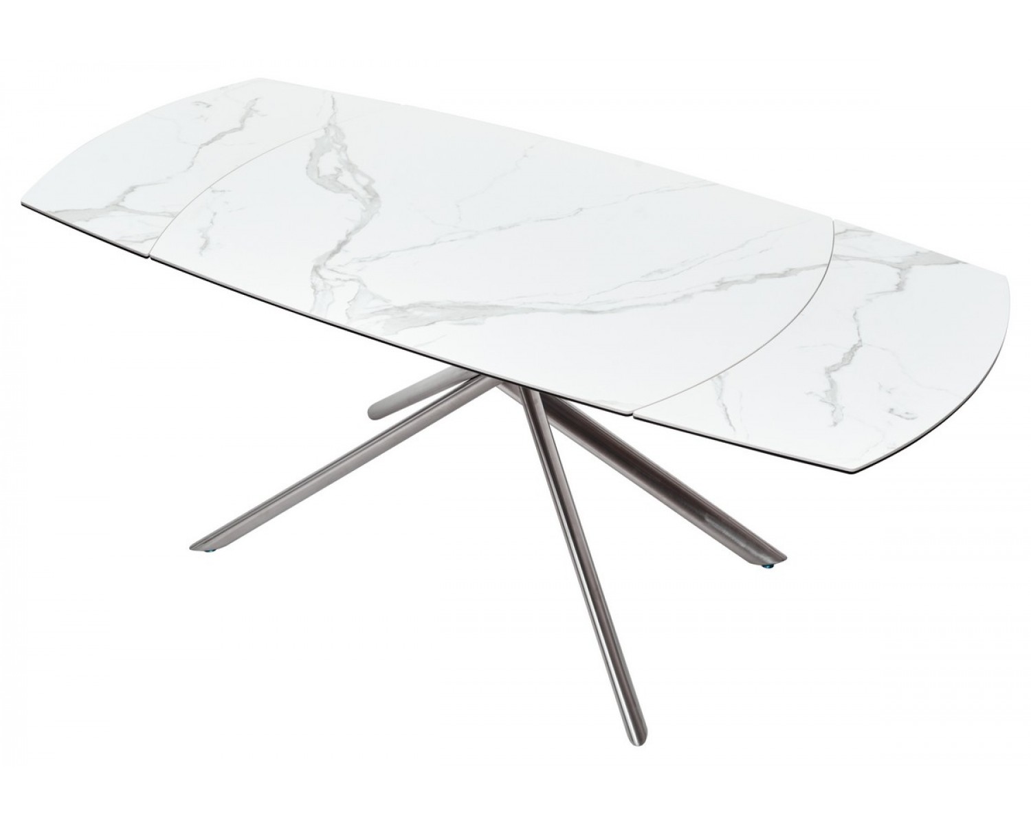 Стол BUSHES 120 WHITE/Stainless steel