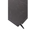 Стол FORIO 160 MATT BLACK MARBLE SOLID CERAMIC / BLACK, ®DISAUR