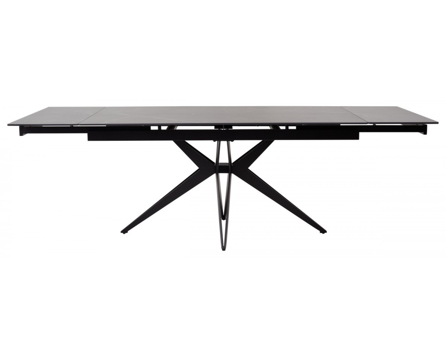 Стол FORIO 160 MATT BLACK MARBLE SOLID CERAMIC / BLACK, ®DISAUR