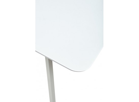 Стол ARUBA 140 WHITE/cупер белое глянцевое стекло 