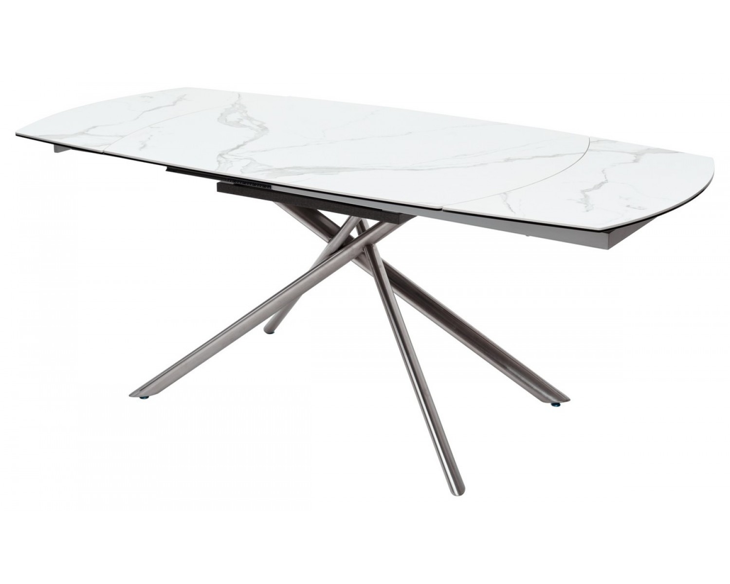 Стол BUSHES 120 WHITE/Stainless steel
