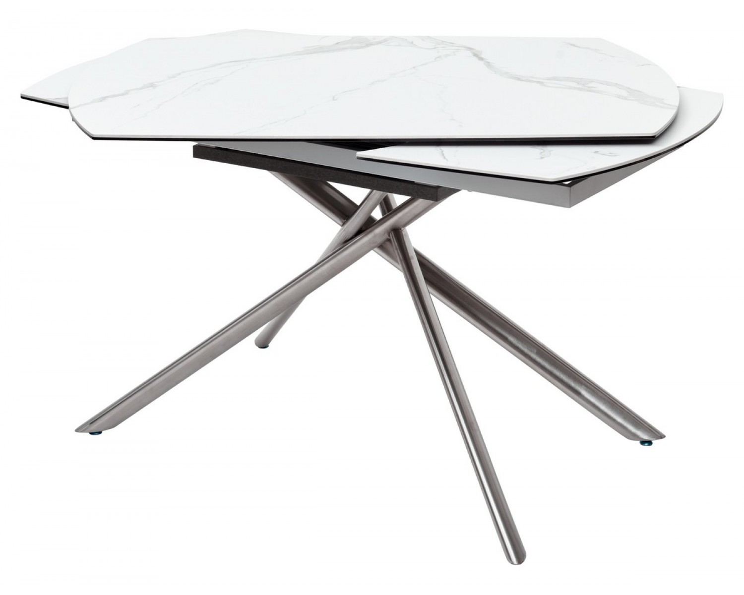 Стол BUSHES 120 WHITE/Stainless steel