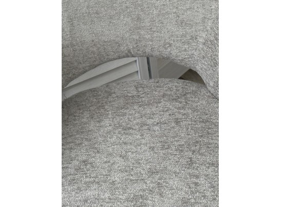 Стул NURI 180 град. поворот. 3018-03 светло-серый, шенилл/ черный каркас, ®DISAUR