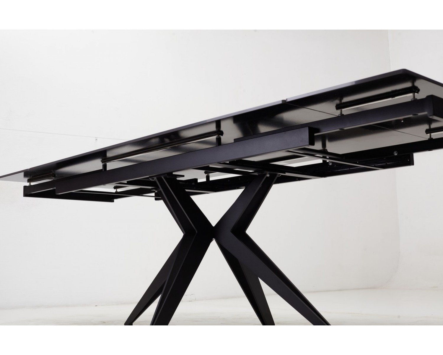 Стол FORIO 160 MATT BLACK MARBLE SOLID CERAMIC / BLACK, ®DISAUR
