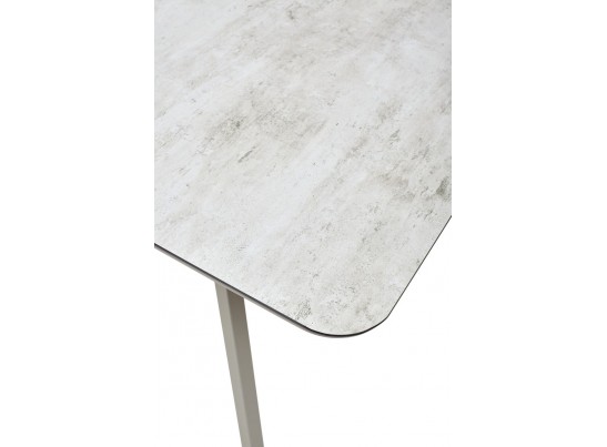 Стол ARUBA 160 BEIGE/ CAPPUCINO глазурованное стекло 