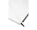 Стол FORIO 160 MATT WHITE MARBLE SOLID CERAMIC / BLACK, ®DISAUR