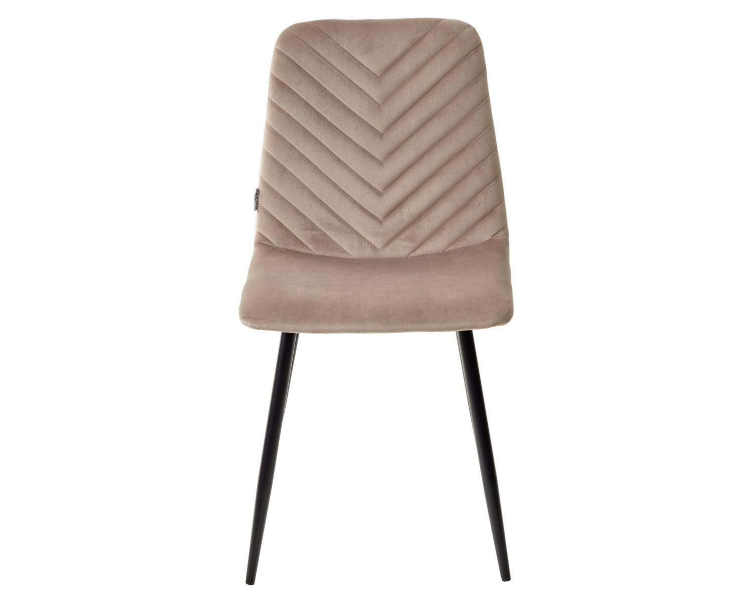 Стул DUKE BLUVEL-40 BEIGE, велюр / черный каркас