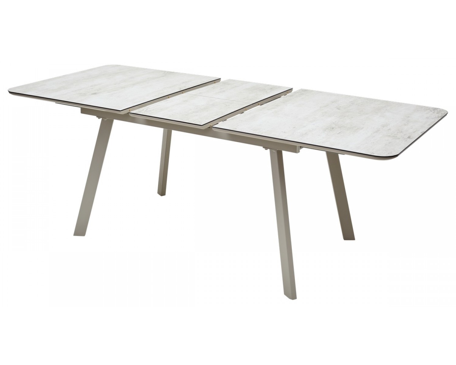 Стол ARUBA 160 BEIGE/ CAPPUCINO глазурованное стекло