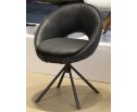 Стул ANABEL 360 град. поворот Черный Maison 99# / OTE COBBLE 457 / серый каркас, ®DISAUR