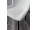 Стул RIYA UF992-01 Белый, teddy / черный каркас 