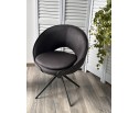 Стул ANABEL 360 град. поворот Черный Maison 99# / OTE COBBLE 457 / серый каркас, ®DISAUR