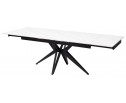 Стол FORIO 160 MATT WHITE MARBLE SOLID CERAMIC / BLACK, ®DISAUR