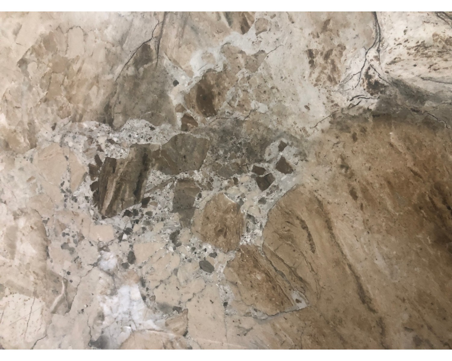 Стол CORNER 120 GLOSS ATHENS BROWN SINTERED STONE / BLACK