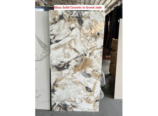 Стол TERAMO 135 GLOSS GRAND JADE SOLID CERAMIC, керамика, поворотн.механизм / Черный каркас, ®DISAUR