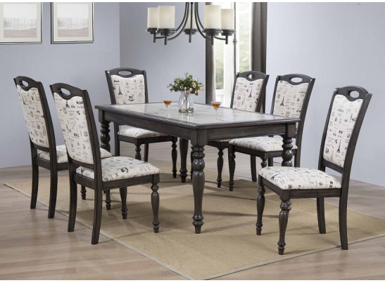 Стул LT C17443 DARK GREY #G521/ FABRIC FB62 PARIS 